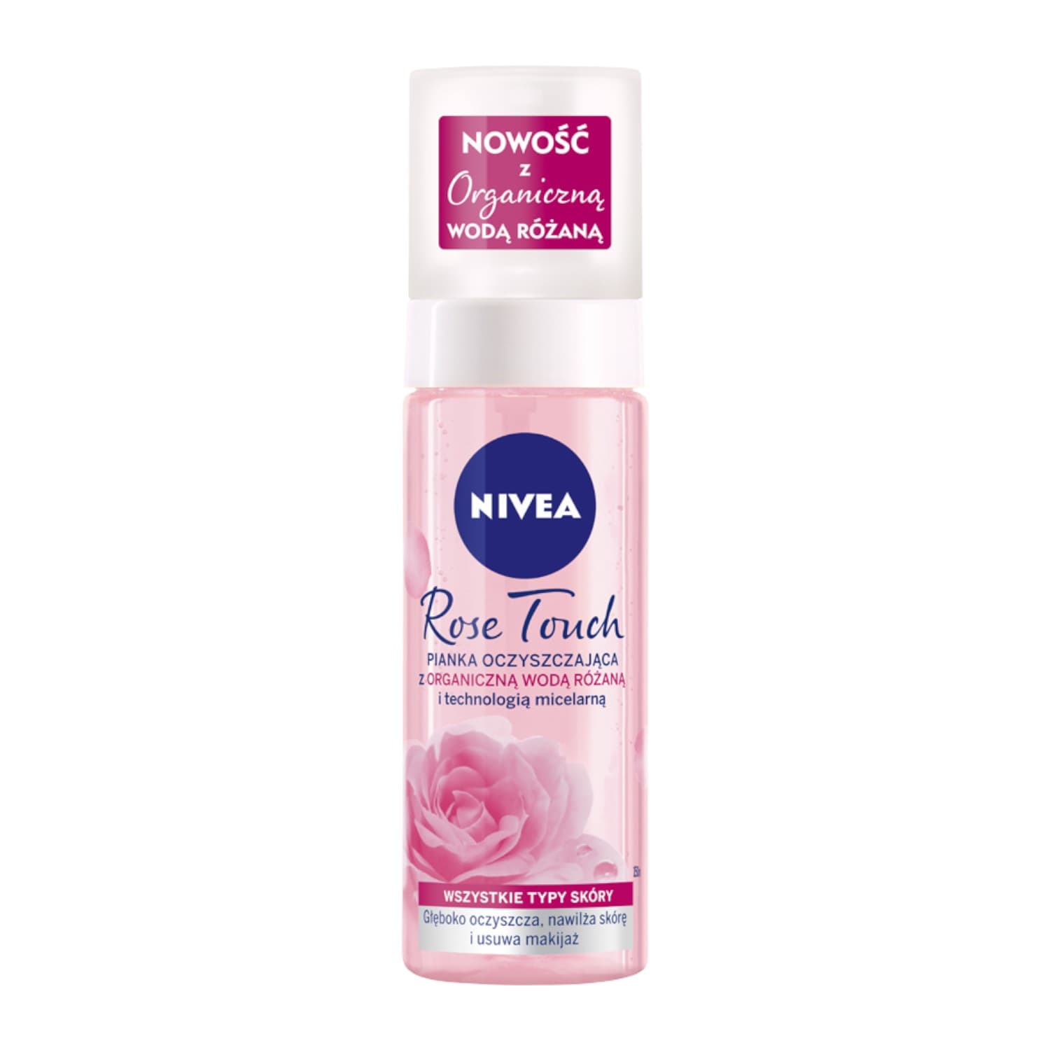 Rose Touch Pianka Oczyszczająca z Organiczną Wodą Różaną