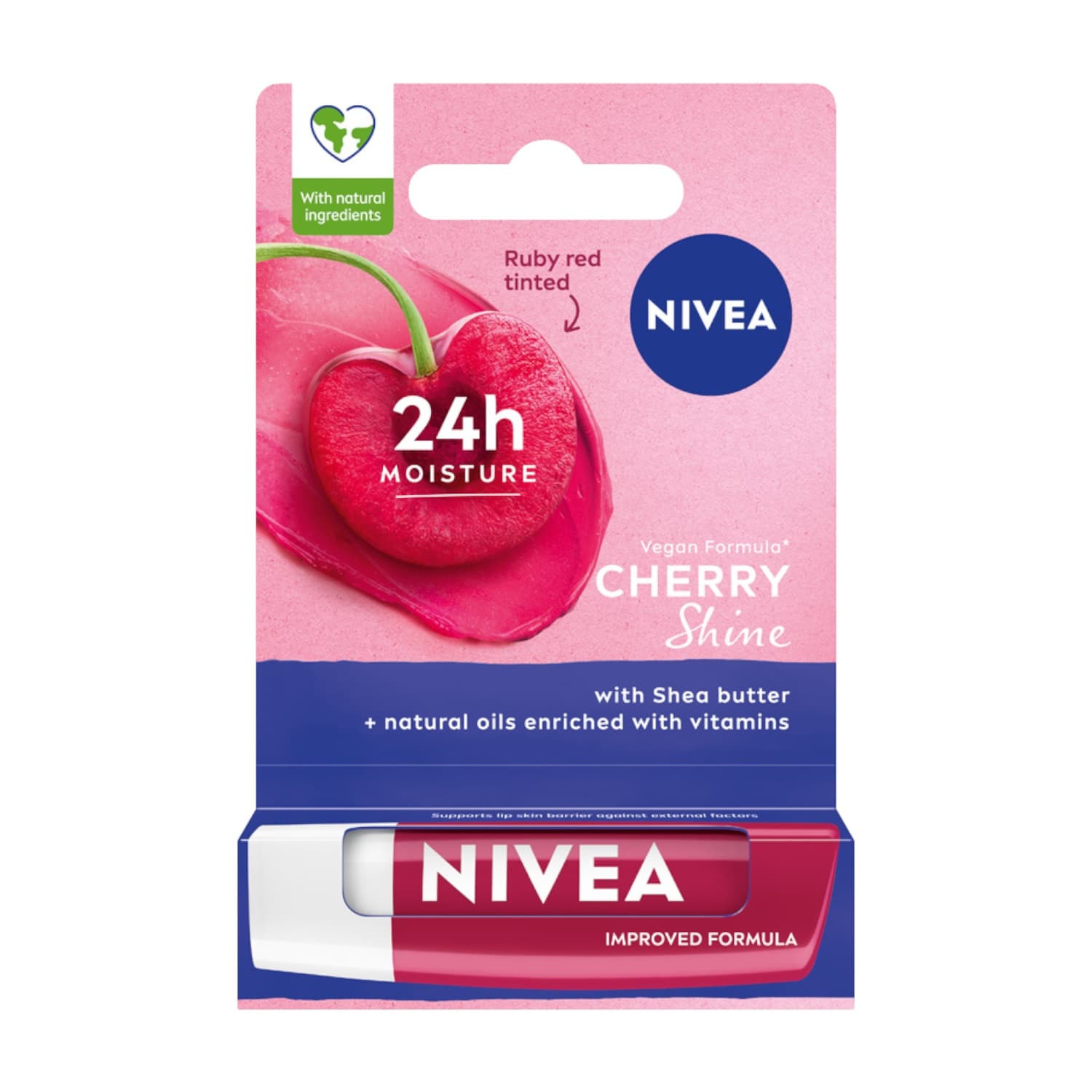 Pielęgnująca pomadka do ust Cherry Shine