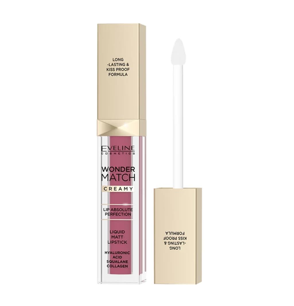 Eveline Wonder Match Creamy Matowa Pomadka w Płynie 03 Mauve