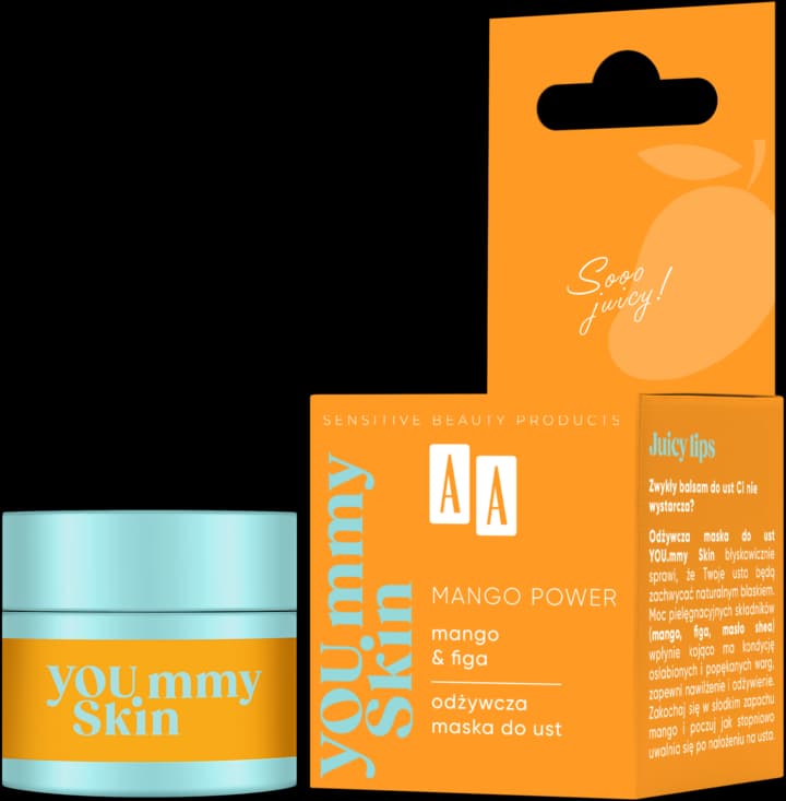 YOU.mmy Skin Odżywcza Maska do Ust Mango Power