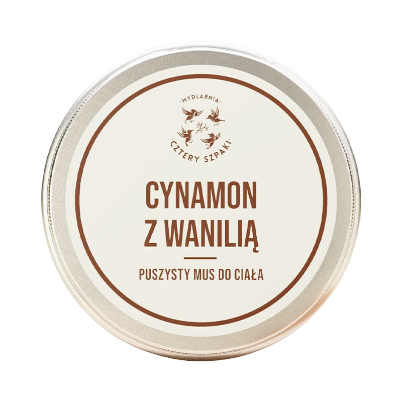 Puszysty Mus do Ciała Cynamon i Wanilia