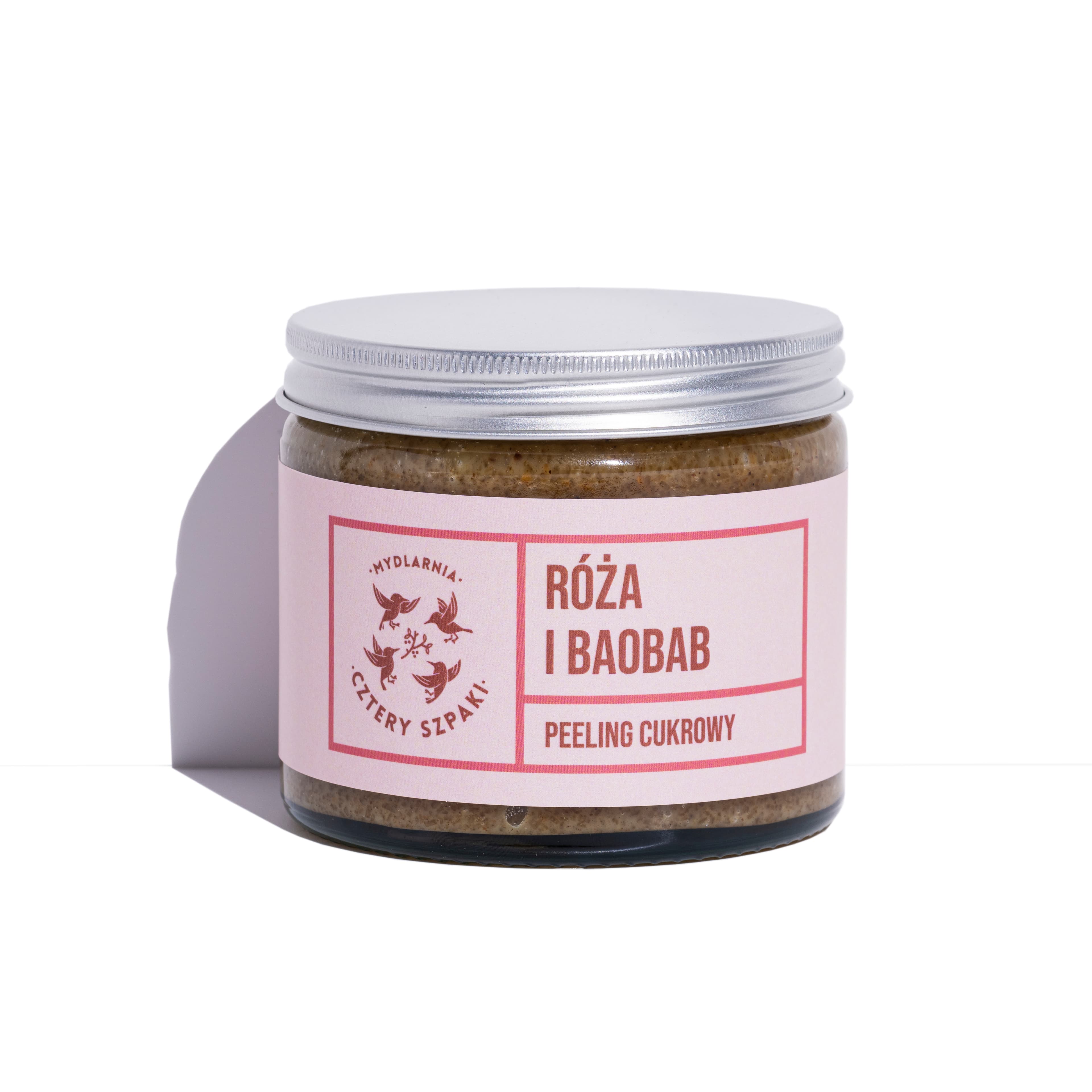Peeling cukrowy do ciała Róża i Baobab