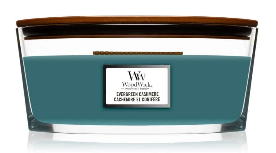 Świeca Duża Elipsa Evergreen Cashmere