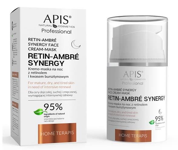 Retin-Ambre Synergy Kremo-Maska na Noc z Retinolem i Kwasem Bursztynowym