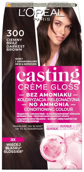 Casting Creme Gloss Farba 300 Ciemny Brąz
