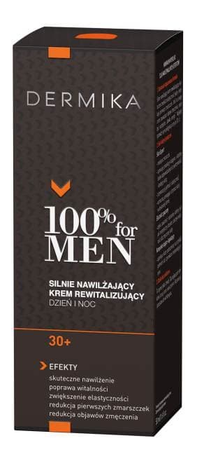 100% for Men Krem nawilżający 30+