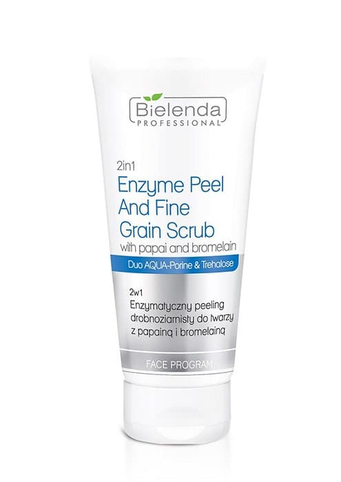 2w1 Drobnoziarnisty Peeling Enzymatyczny z Papainą i Bromelainą