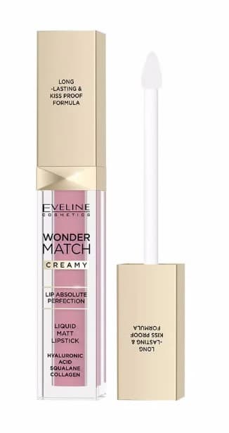 Eveline Wonder Match Creamy Matowa Pomadka w Płynie 04A Mallow Flower