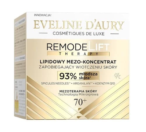 Eveline D'Aury Remodelift Lipidowy Mezo-Koncentrat Zapobiegający Wiotczeniu Skóry 70+