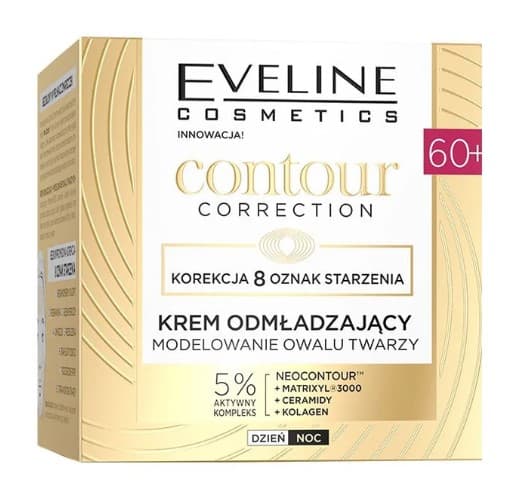 Eveline Contour Correction Krem Odmładzający Modelujący Owal Twarzy 60+