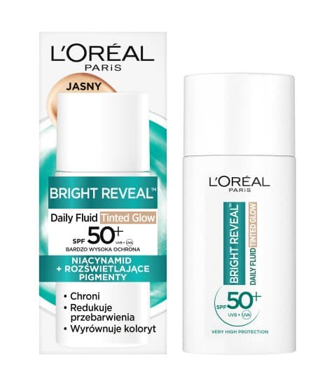 Bright Reveal Daily Fluid Tinted Glow SPF50+ Fluid do Twarzy Light