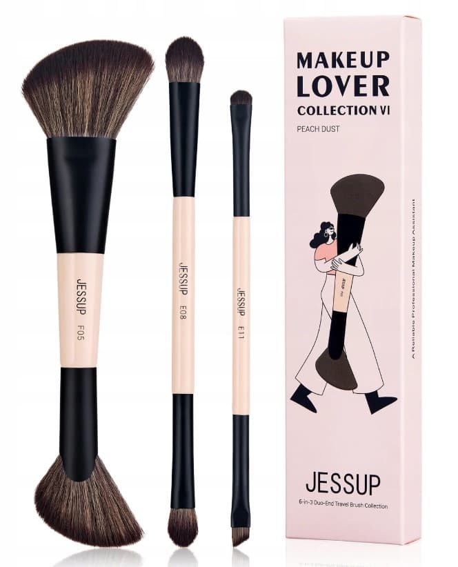 Makeup Lover Collection VI Zestaw Pędzli do Makijażu Peach Dust T507
