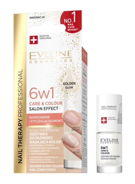 Eveline Odżywka do Paznokci 6w1 Golden Glow