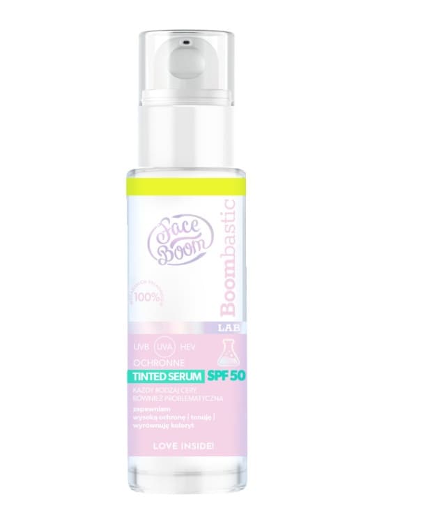 Boombastic Tinted Ochronne Serum do Twarzy SPF50