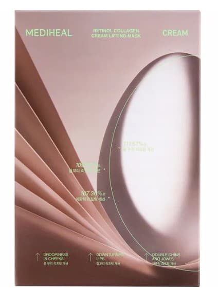 Retinol Collagen Maska w Płachcie Liftingująca Kremowa