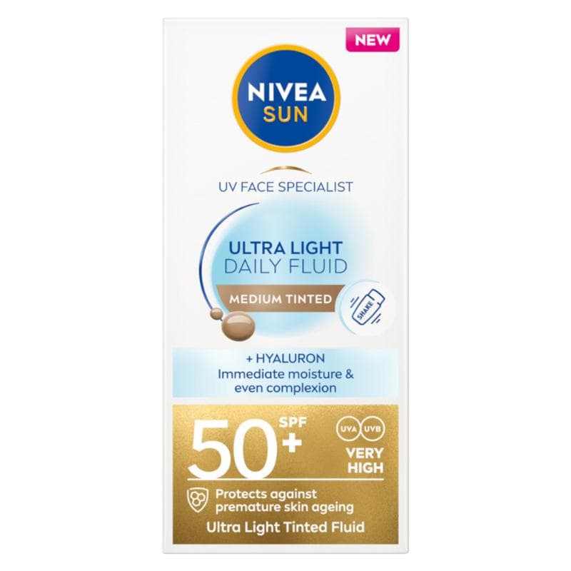 Sun Ultra Light Daily Fluid SPF50+ Medium Tinted