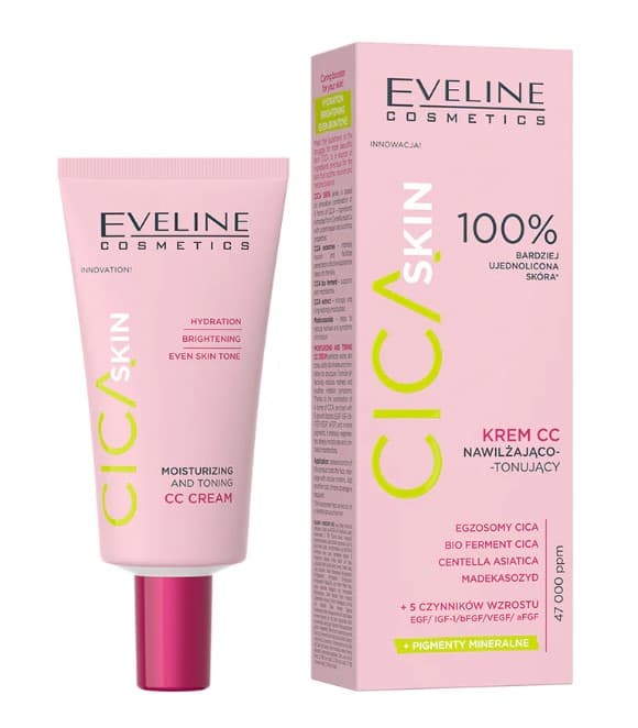 Eveline Cica Skin Krem CC Nawilżająco-Tonujący