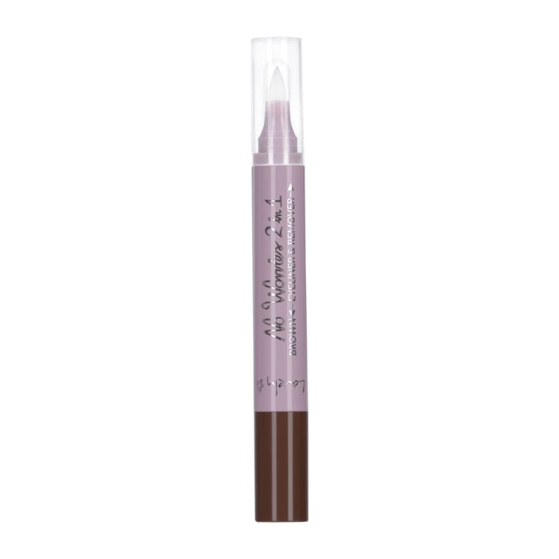 No Worries 2w1 Eyeliner & Remover Brązowy