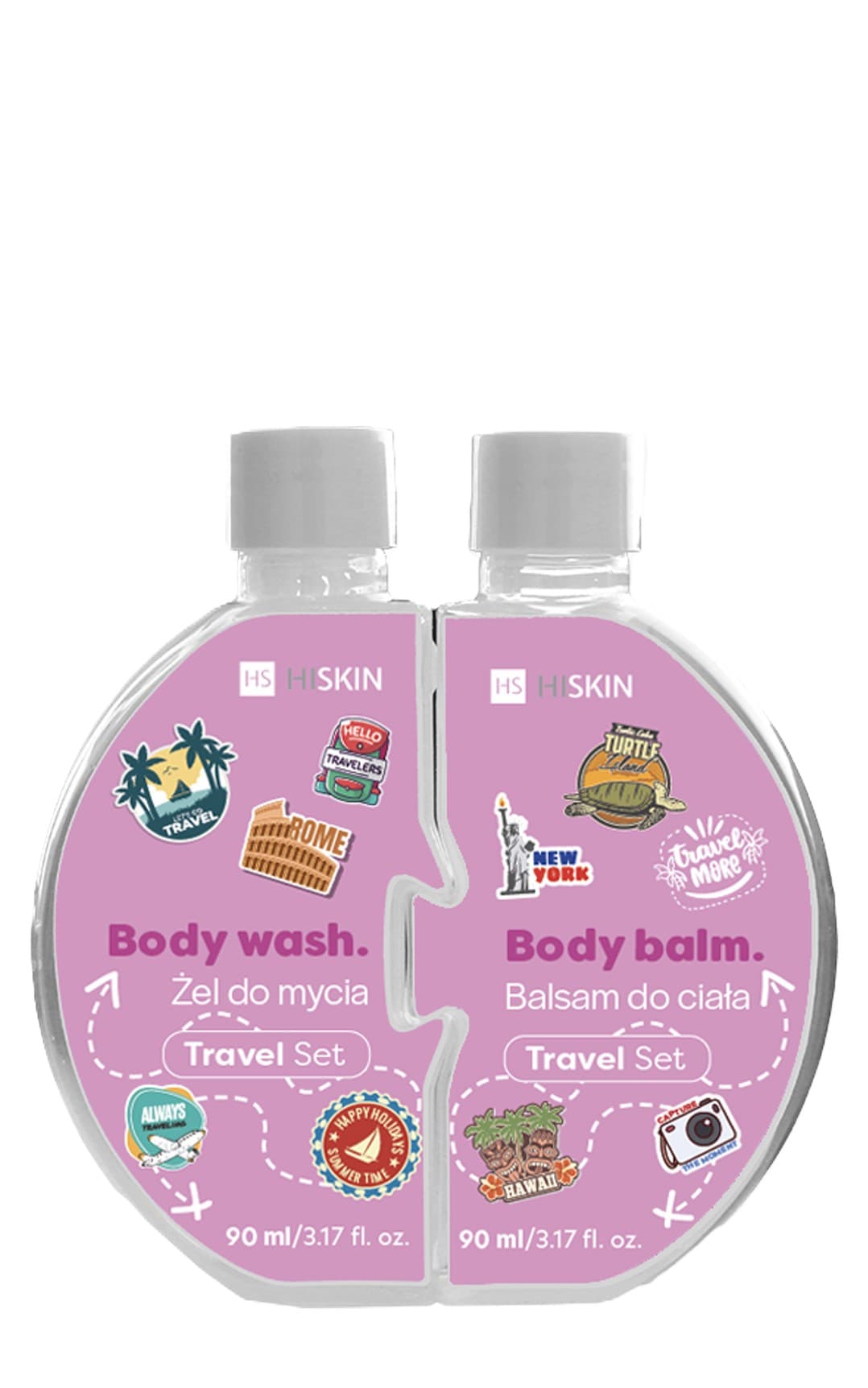Puzzle Travel zestaw żel do mycia + balsam do ciała