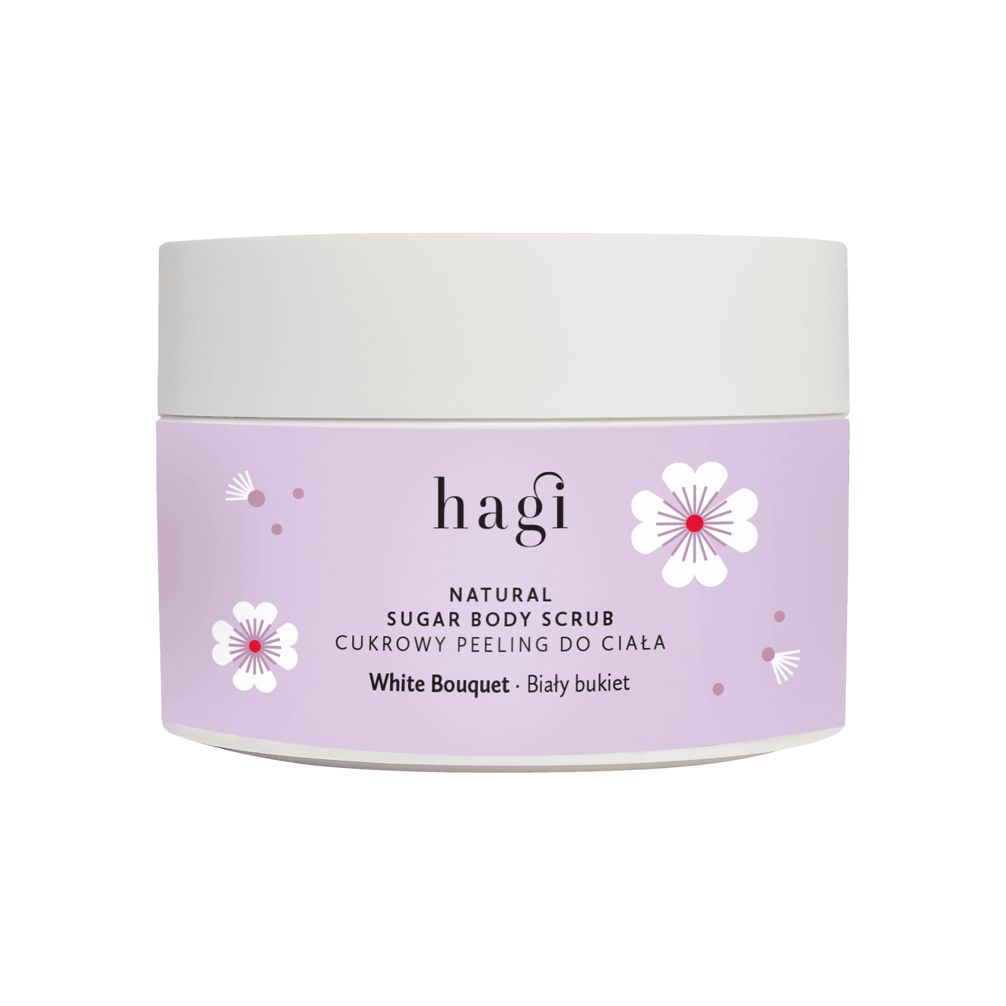 Naturalny Peeling Cukrowy do Ciała Biały Bukiet