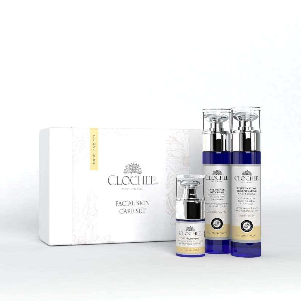 Anti-Aging Zestaw Kosmetyków do Pielęgnacji Twarzy