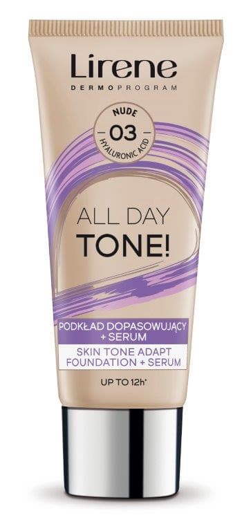 All Day Tone Podkład Dopasowujący + Serum 03 Nude