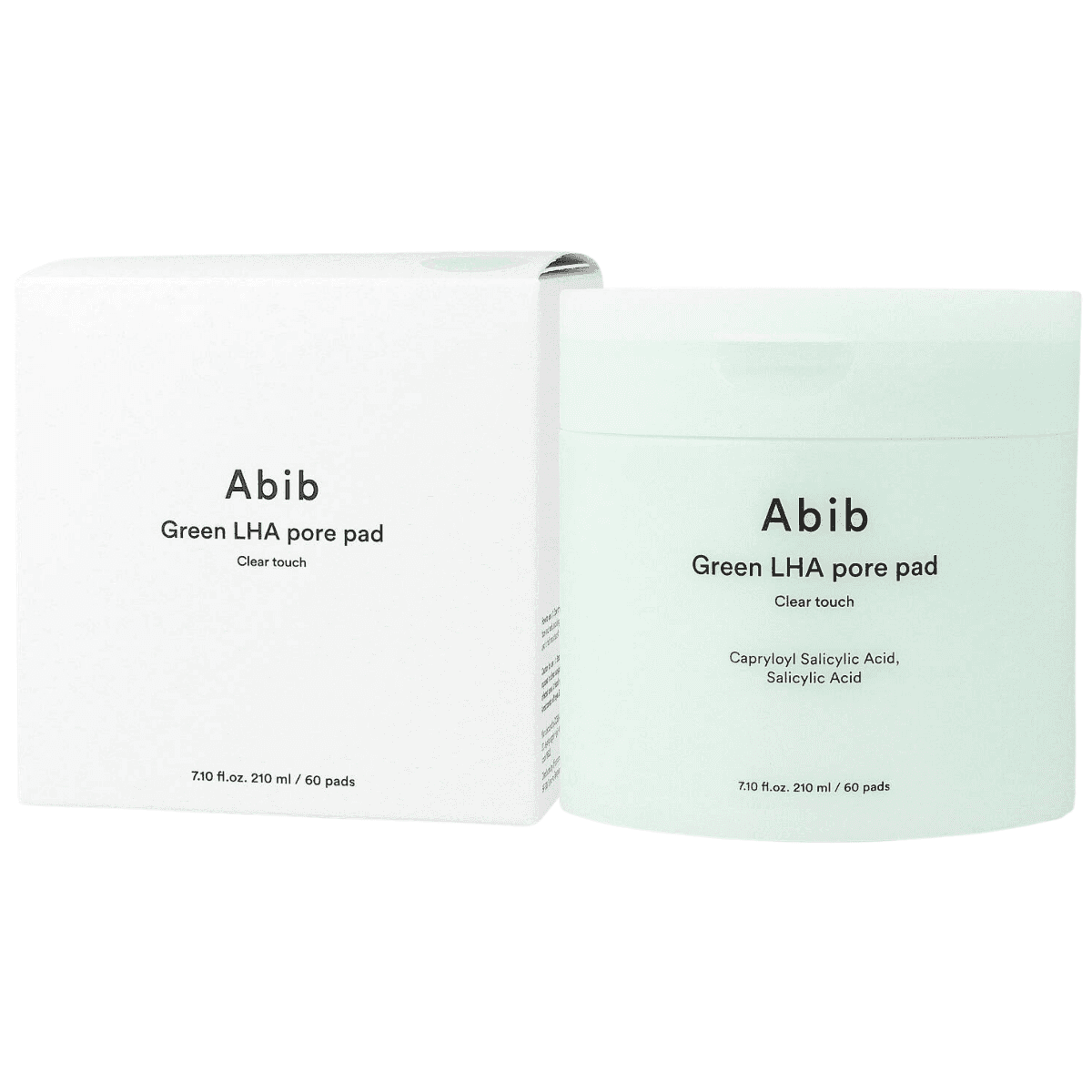 Abib - Green LHA Pore Pad Clear Touch - Płatki Oczyszczające do Twarzy -/