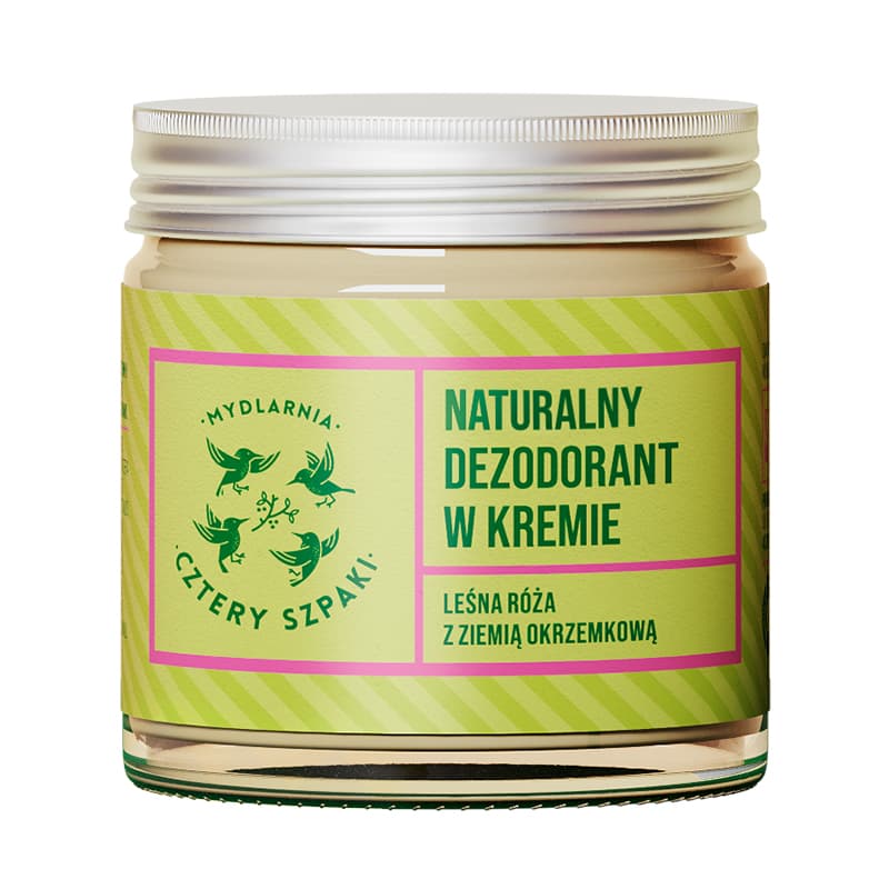 Naturalny Dezodorant w Kremie Leśna Róża z Ziemią Okrzemkową x
