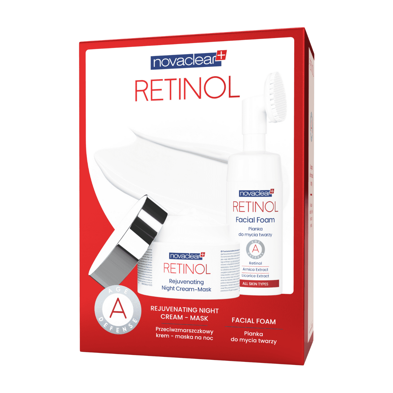Retinol Zestaw Kosmetyków do Pielęgnacji Twarzy
