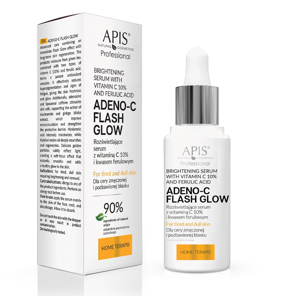 Adeno-C Flash Glow rozświetlające serum do twarzy z witaminą C i kwasem ferulowym