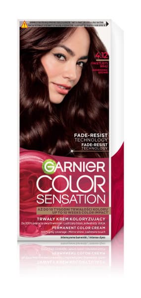 Color Sensation Trwały Krem Koloryzujący do Włosów 4.12 Świetlisty Brąz