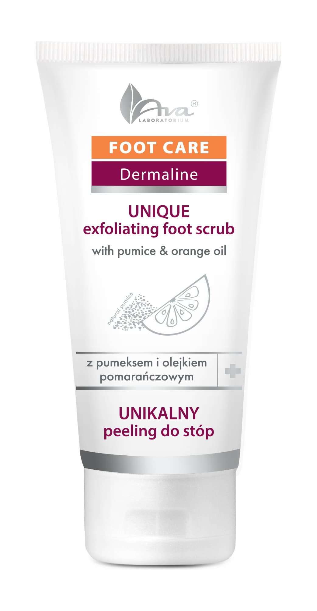 Foot Care Unikalny peeling do stóp z pumeksem i olejkiem pomarańczowym