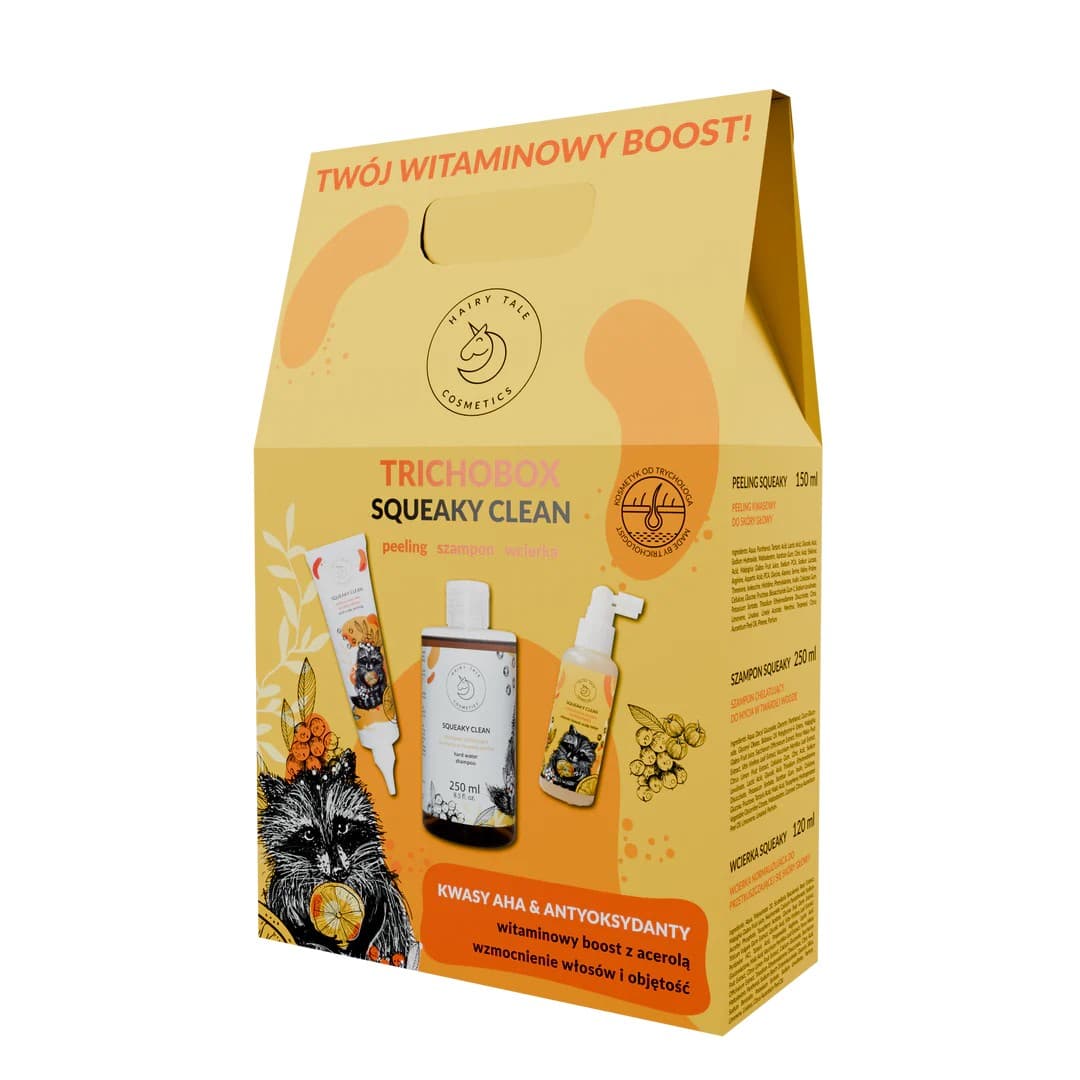 Trichobox Squeaky Clean Zestaw Kosmetyków do Pielęgnacji Włosów