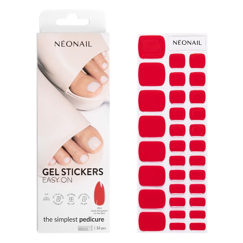 Gel Stickers Lakier Hybrydowy w Naklejce do Stóp P03