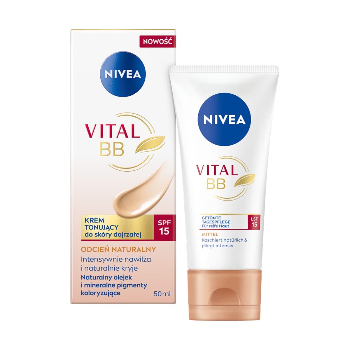 Vital BB Krem Tonujący do Skóry Dojrzałej SPF15 Odcień Neutralny