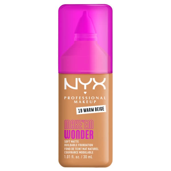 Make 'EM Wonder Kryjący Podkład do Twarzy 19 Warm Beige