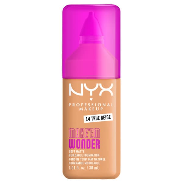 Make 'EM Wonder Kryjący Podkład do Twarzy 14 True Beige