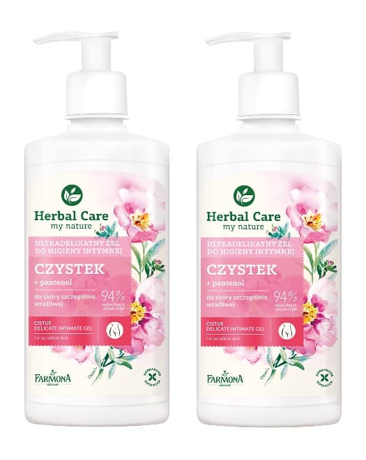 Herbal Care Ultradelikatny żel do higieny intymnej Czystek x