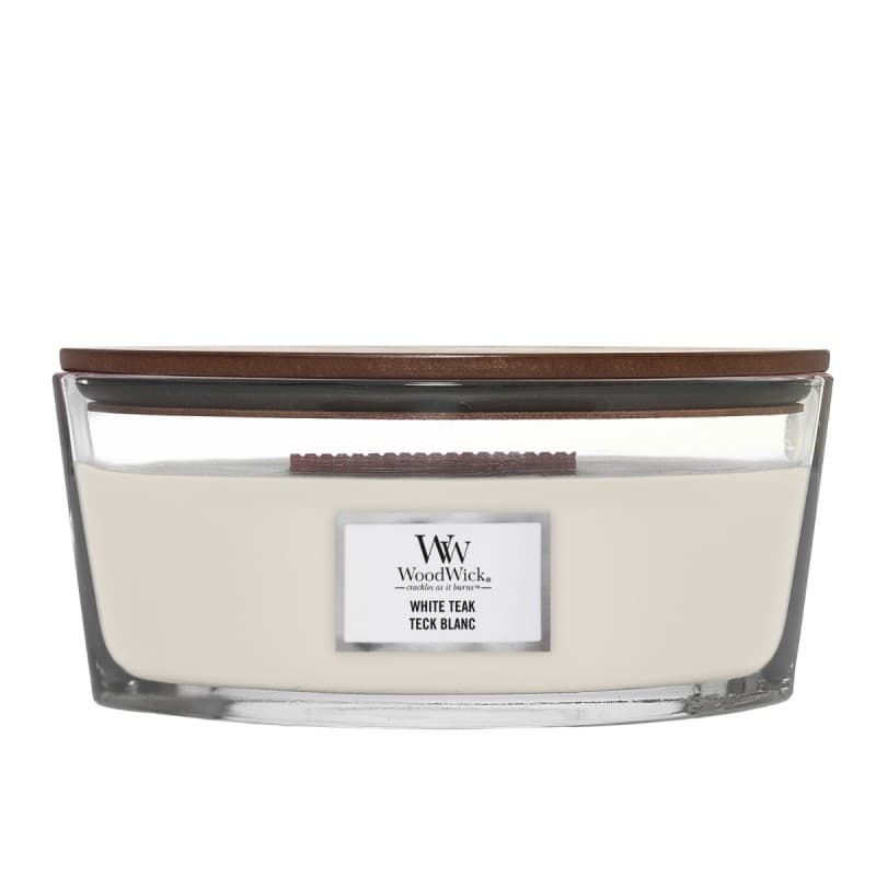 Świeca Duża Elipsa White Teak