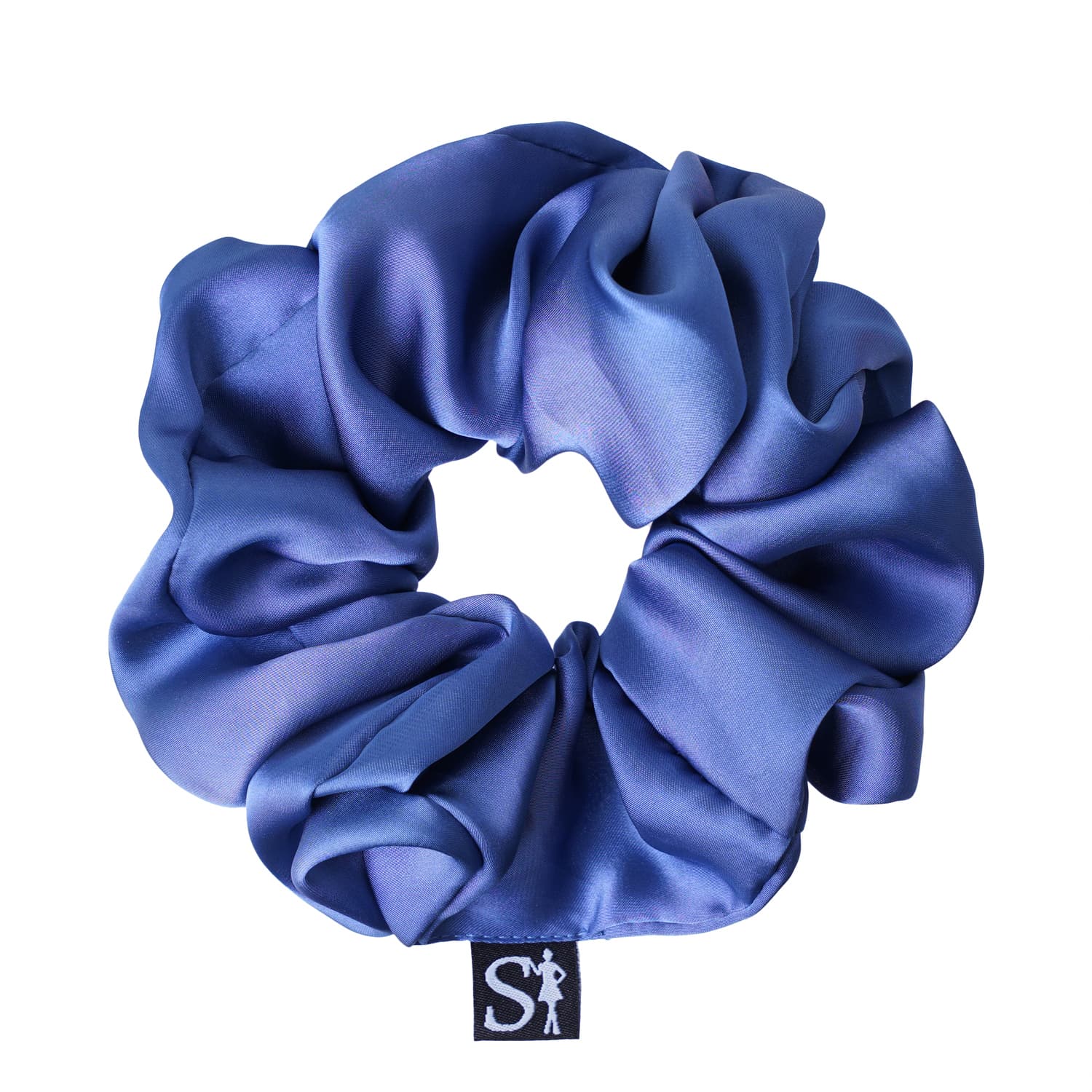 Lilu Szyfonowa Gumka do Włosów Scrunchie Blue