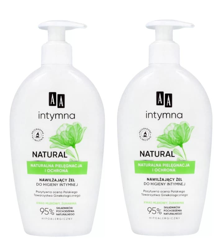 Intymna Natural Nawilżający Żel do Higieny Intymnej x