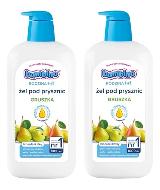 Rodzina Żel pod Prysznic o Zapachu Gruszki x