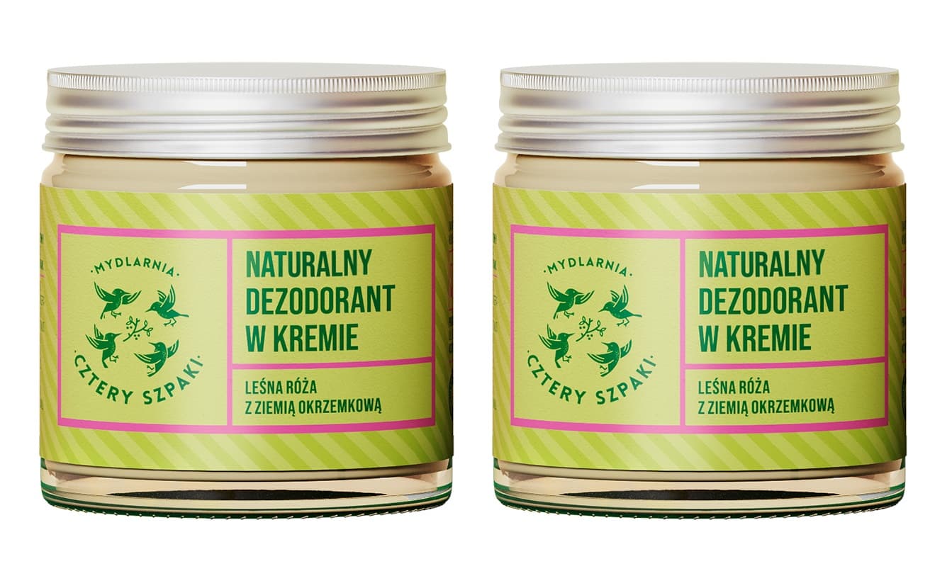 Naturalny Dezodorant w Kremie Leśna Róża z Ziemią Okrzemkową x