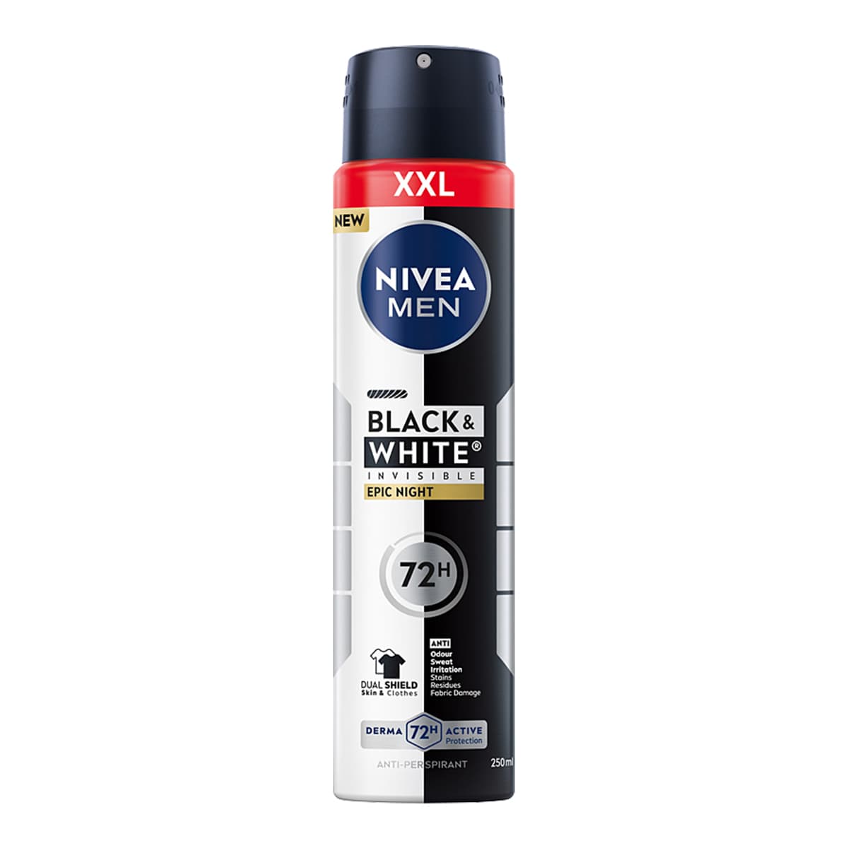 Men Black&White Invisible Epic Night Antyperspirant w Sprayu 72h