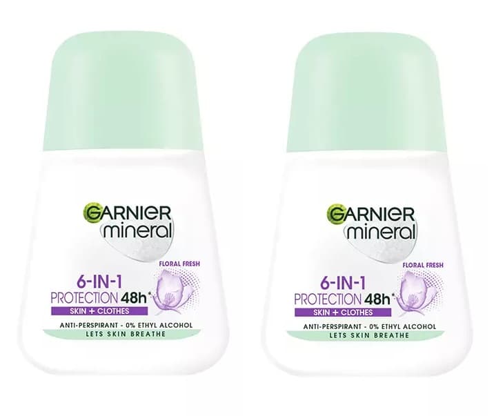 Mineral Antyperspirant Roll-On 6-in-1 Protection 48h Floral Fresh x