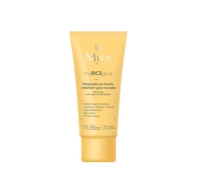 myRICEglue maseczka do twarzy z efektem glow booster