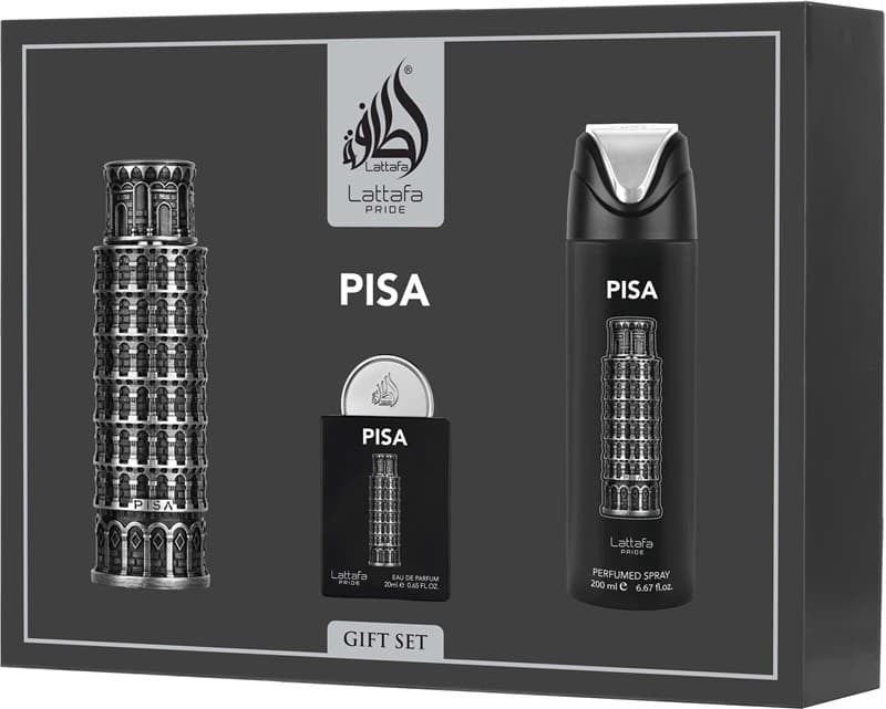 Pride Pisa Zestaw dla Mężczyzn Woda Perfumowana+ + Dezodorant + Atomizer