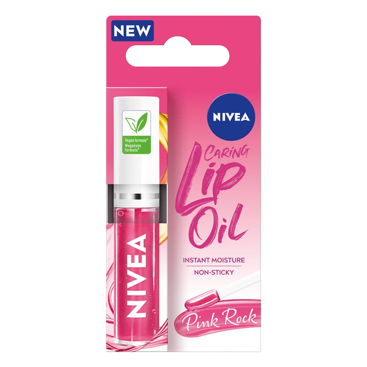 Caring Lip Oil Pielęgnujący Olejek do Ust Pink Rock