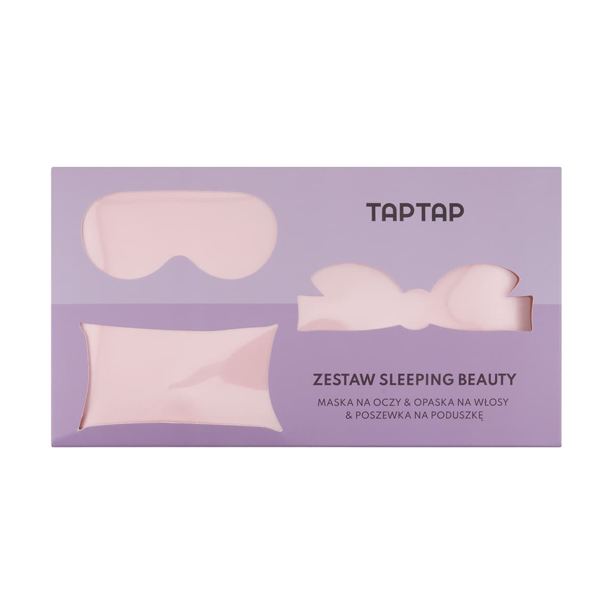 Zestaw Sleeping Beauty (Opaska na Włosy, na Oczy i Poszewka Satynowa)