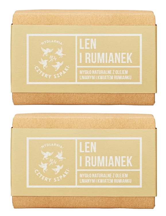 Naturalne Mydło - Len i Rumianek x